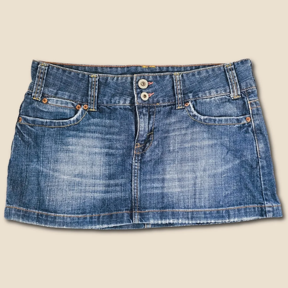 American Eagle - Vintage Y2k - Blue Denim Mini Skirt - Picture 2 of 7